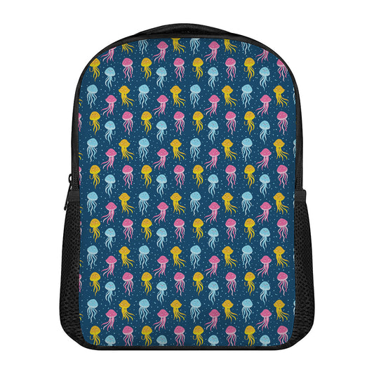 Cute Jellyfish Pattern Print Casual Backpack