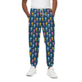 Cute Jellyfish Pattern Print Cotton Sweatpants