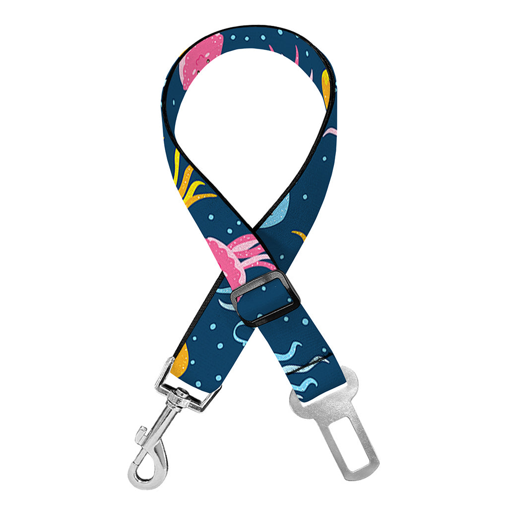 Cute Jellyfish Pattern Print Dog Seat Belt