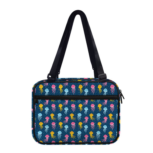 Cute Jellyfish Pattern Print Double Strap Bible Bag