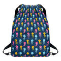 Cute Jellyfish Pattern Print Drawstring Backpack