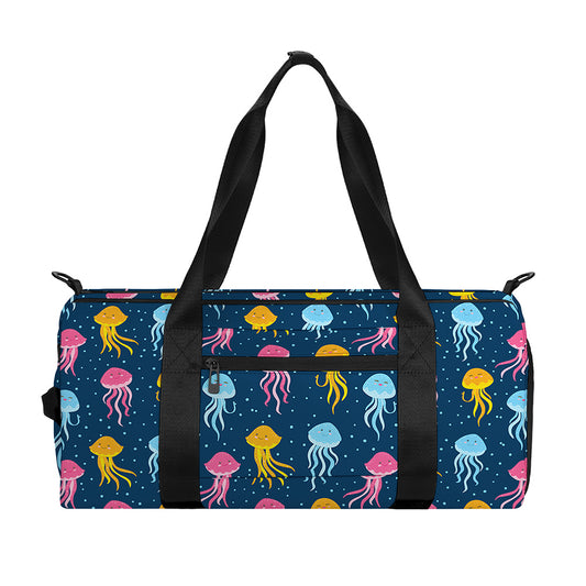 Cute Jellyfish Pattern Print Gym Bag