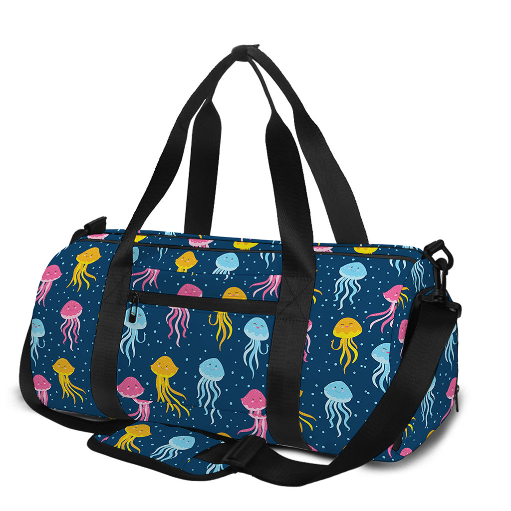 Cute Jellyfish Pattern Print Gym Bag