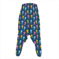 Cute Jellyfish Pattern Print Hammer Pants