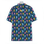 Cute Jellyfish Pattern Print Hawaiian Shirt