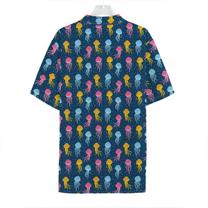 Cute Jellyfish Pattern Print Hawaiian Shirt