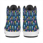 Cute Jellyfish Pattern Print High Top Leather Sneakers