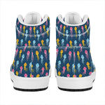 Cute Jellyfish Pattern Print High Top Leather Sneakers