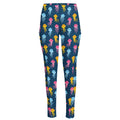 Cute Jellyfish Pattern Print High-Waisted Pocket Leggings