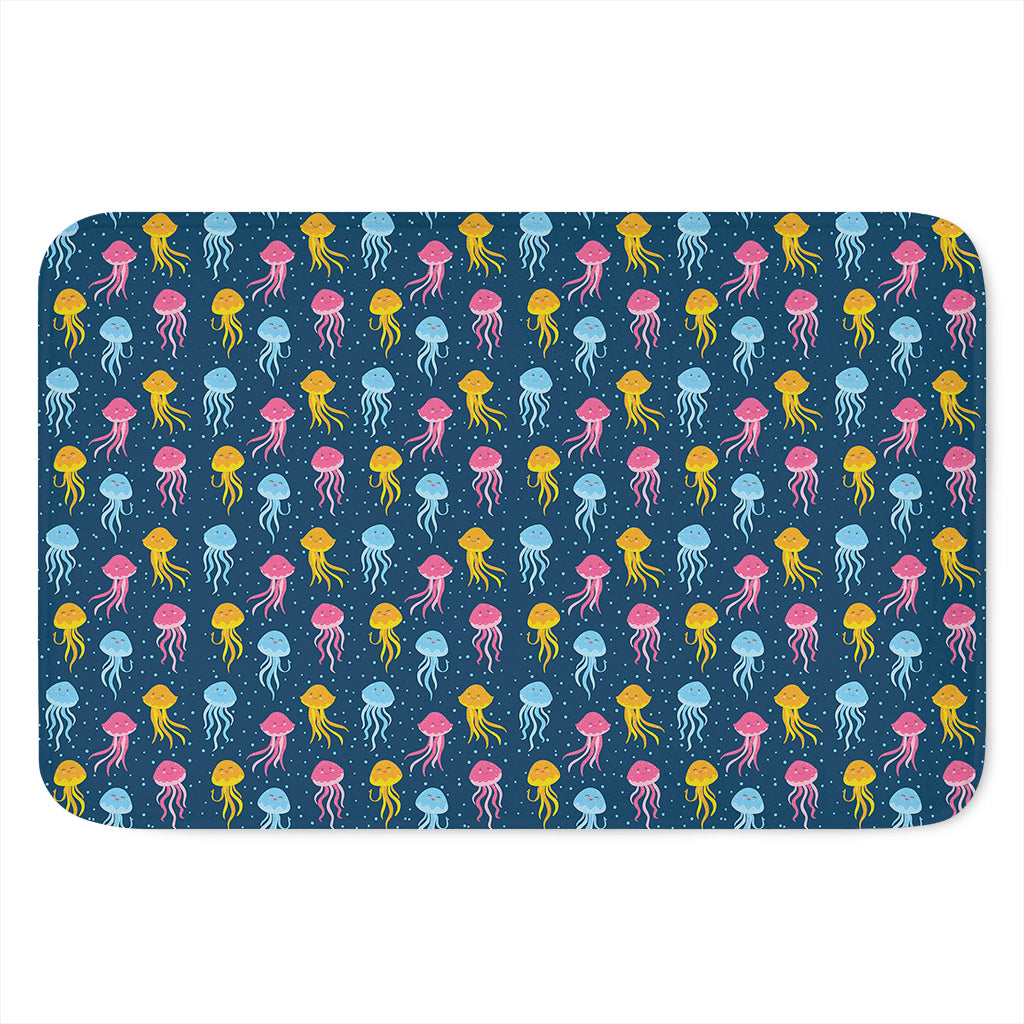 Cute Jellyfish Pattern Print Indoor Door Mat