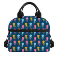 Cute Jellyfish Pattern Print Insulated Lunch Bag