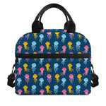 Cute Jellyfish Pattern Print Insulated Lunch Bag