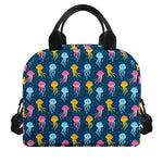 Cute Jellyfish Pattern Print Insulated Lunch Bag