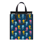 Cute Jellyfish Pattern Print Insulated Lunch Tote