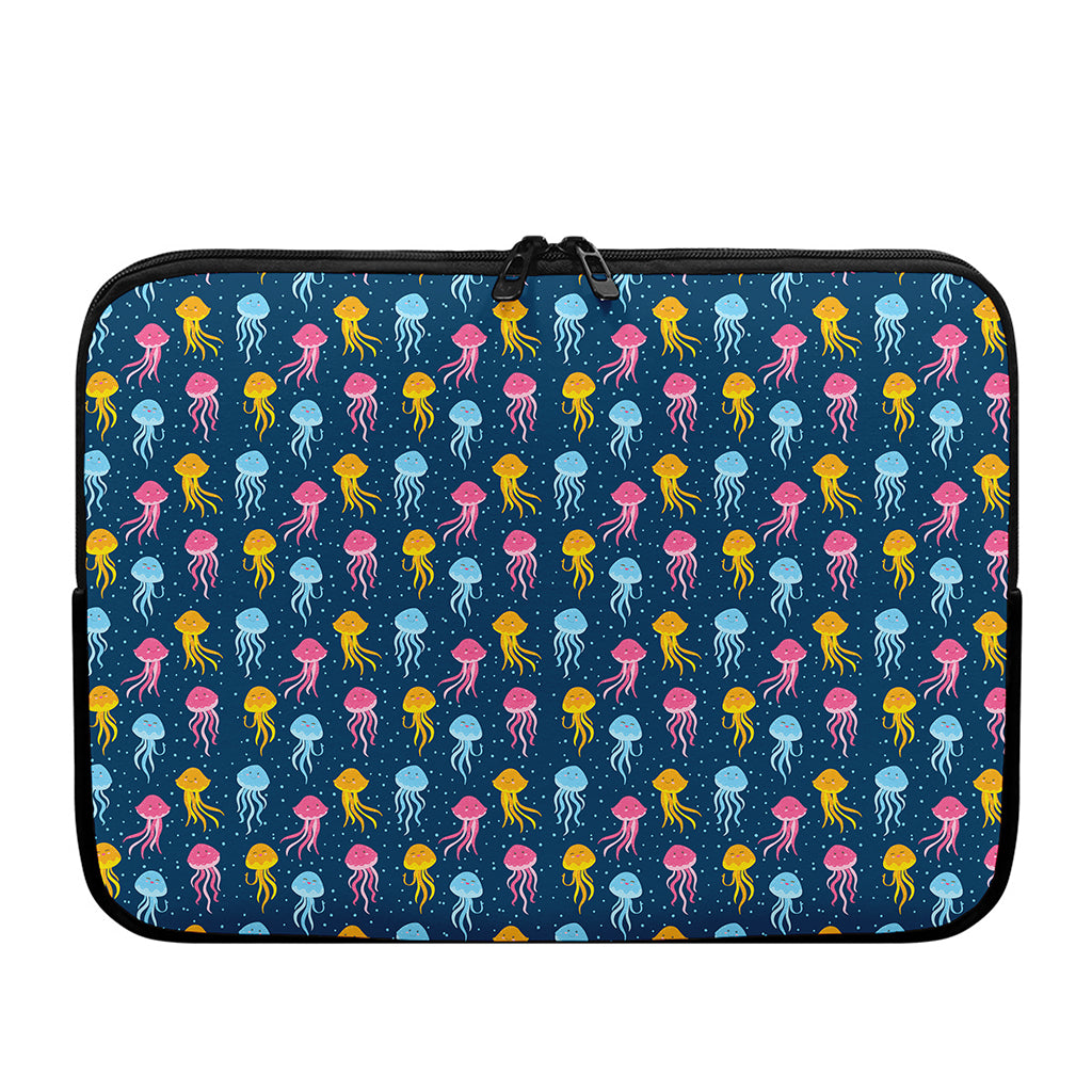 Cute Jellyfish Pattern Print Laptop Sleeve