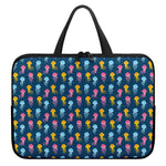 Cute Jellyfish Pattern Print Laptop Sleeve With Handle