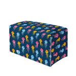 Cute Jellyfish Pattern Print Leather Tissue Box Cover