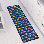 Cute Jellyfish Pattern Print Long Kitchen Mat