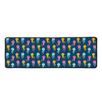 Cute Jellyfish Pattern Print Long Kitchen Mat