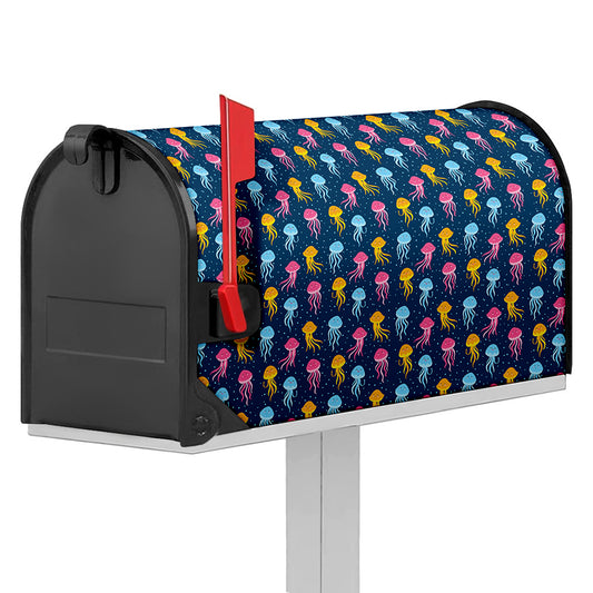 Cute Jellyfish Pattern Print Mailbox Cover