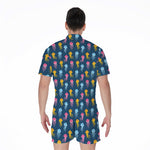 Cute Jellyfish Pattern Print Men's Rompers