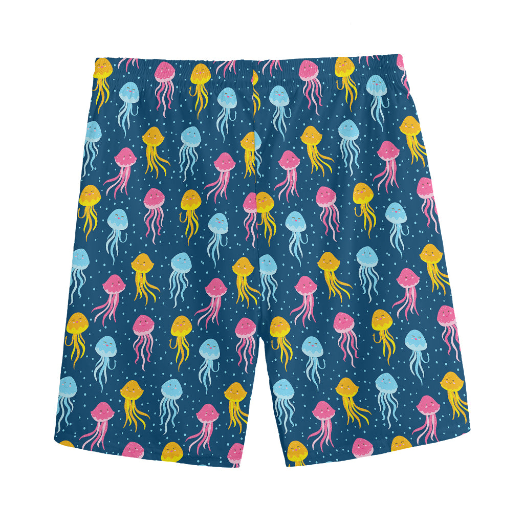 Cute Jellyfish Pattern Print Men's Sports Shorts