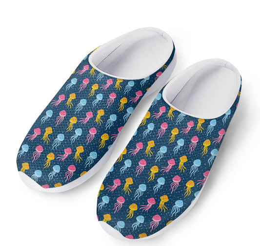 Cute Jellyfish Pattern Print Mesh Casual Shoes