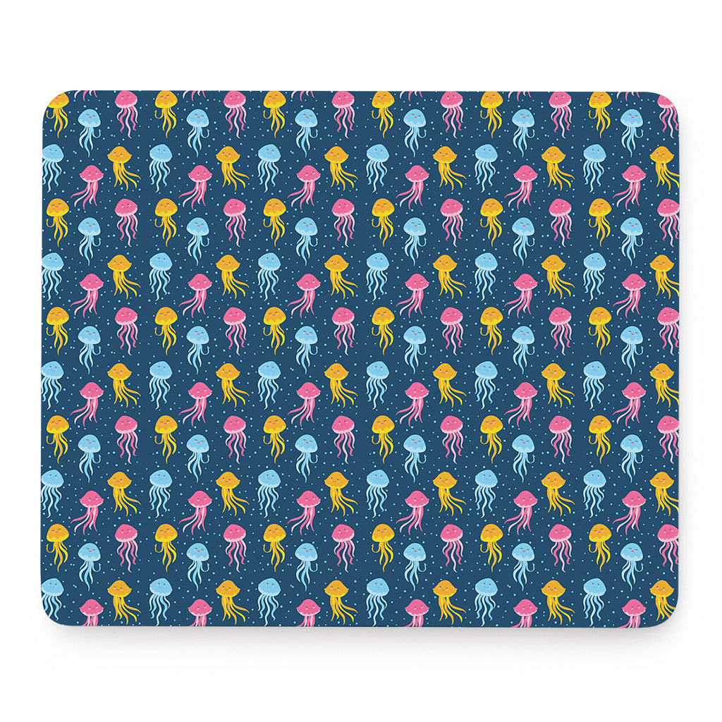 Cute Jellyfish Pattern Print Mouse Pad