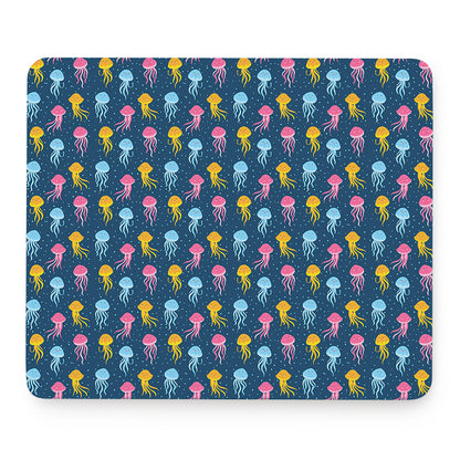 Cute Jellyfish Pattern Print Mouse Pad