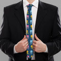 Cute Jellyfish Pattern Print Necktie