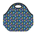 Cute Jellyfish Pattern Print Neoprene Lunch Bag