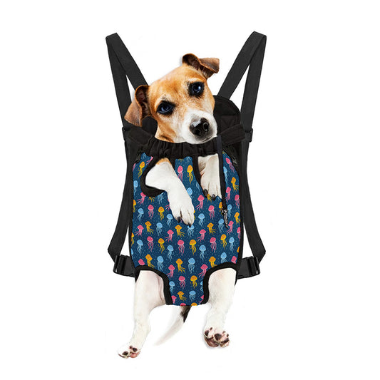 Cute Jellyfish Pattern Print Pet Carrier Backpack