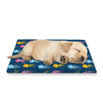 Cute Jellyfish Pattern Print Pet Cooling Mat Cover