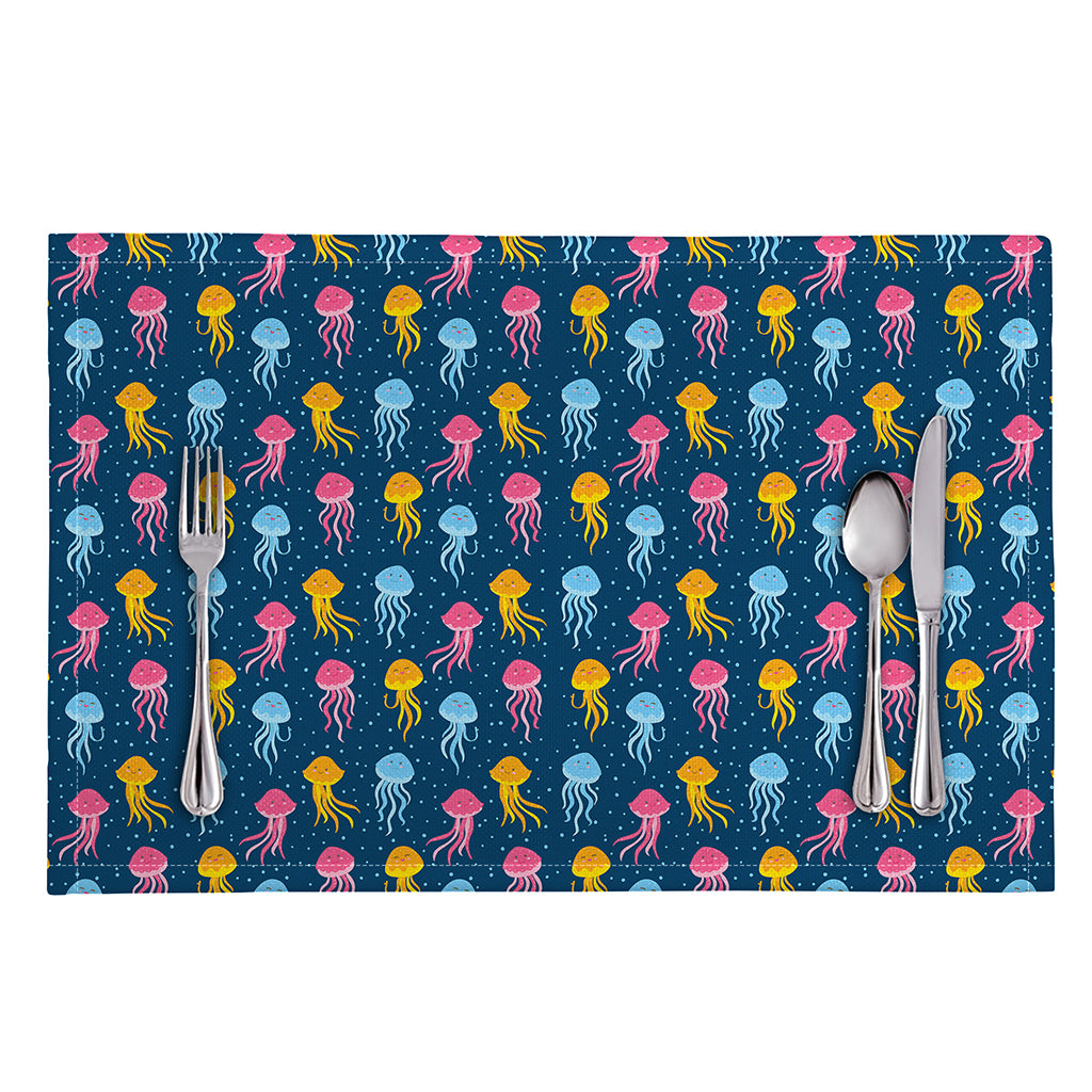 Cute Jellyfish Pattern Print Placemat