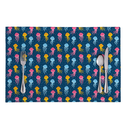 Cute Jellyfish Pattern Print Placemat