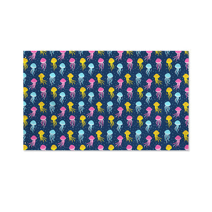 Cute Jellyfish Pattern Print Polyester Flag