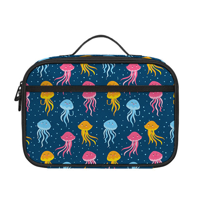 Cute Jellyfish Pattern Print Portable Lunch Bag
