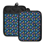 Cute Jellyfish Pattern Print Pot Holders With Pocket