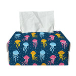 Cute Jellyfish Pattern Print Rectangle Tissue Box Cover