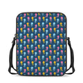 Cute Jellyfish Pattern Print Rectangular Crossbody Bag