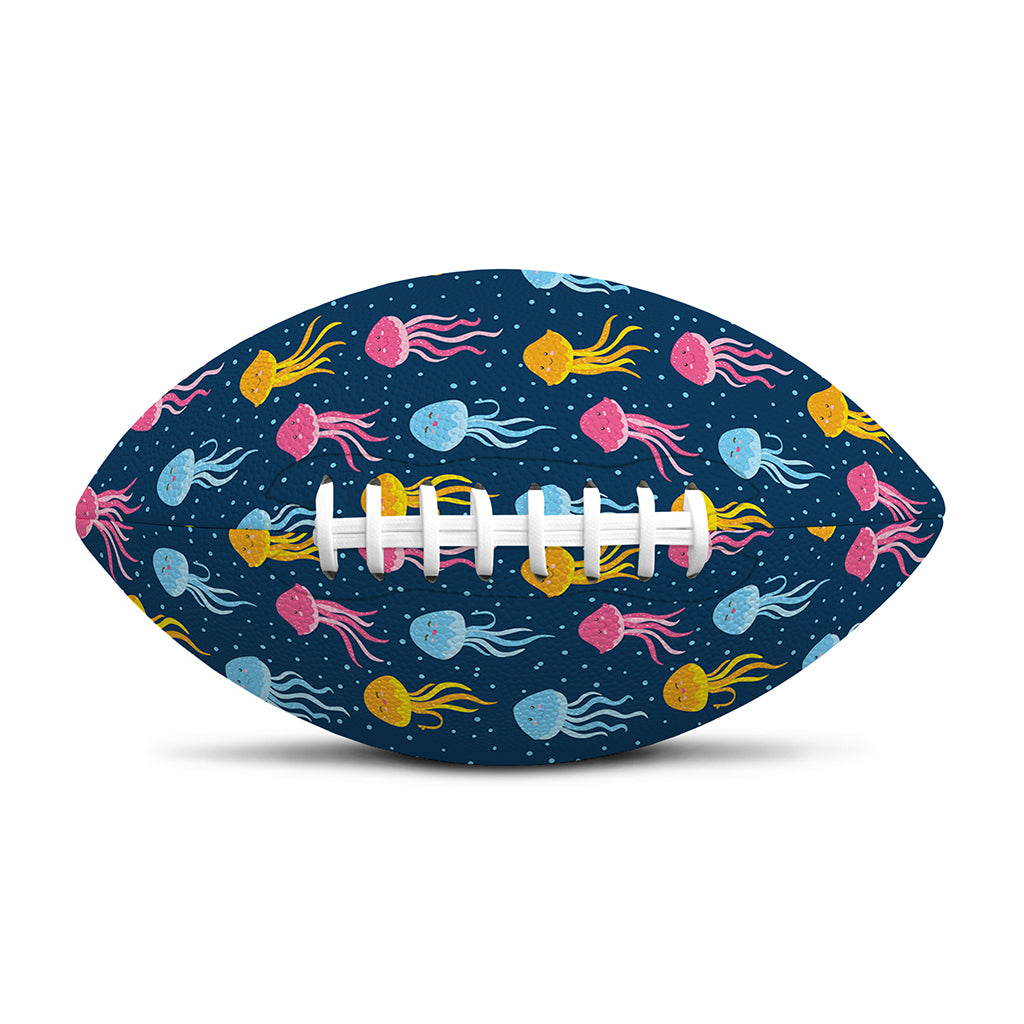 Cute Jellyfish Pattern Print Rugby Ball