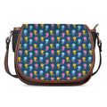 Cute Jellyfish Pattern Print Saddle Bag