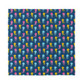 Cute Jellyfish Pattern Print Silk Bandana