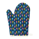Cute Jellyfish Pattern Print Single Oven Mitt