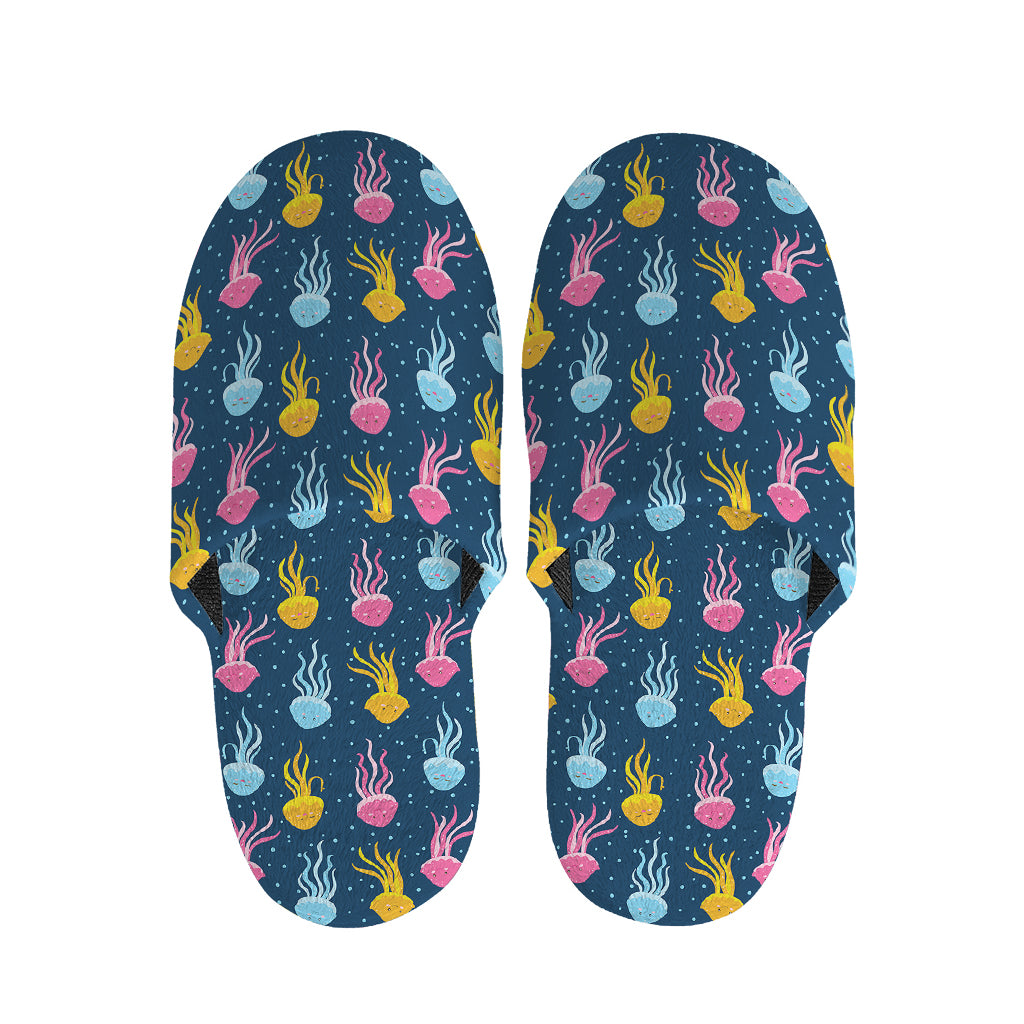 Cute Jellyfish Pattern Print Slippers