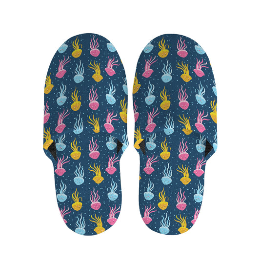 Cute Jellyfish Pattern Print Slippers