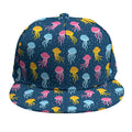 Cute Jellyfish Pattern Print Snapback Cap