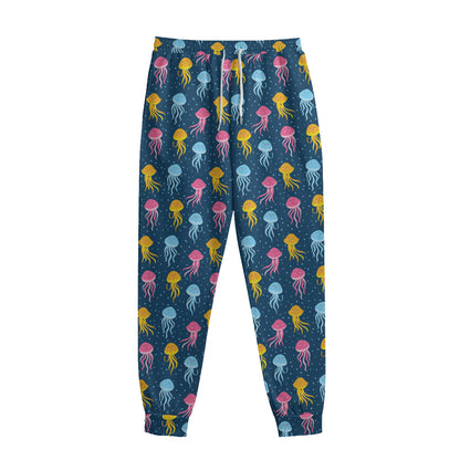 Cute Jellyfish Pattern Print Sweatpants