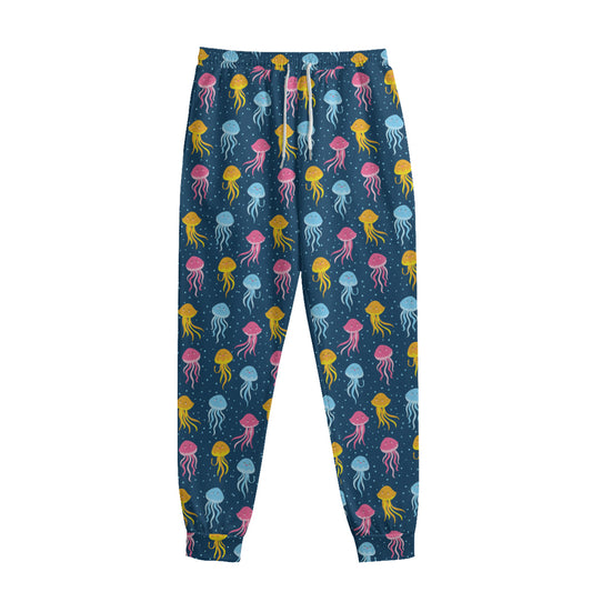 Cute Jellyfish Pattern Print Sweatpants