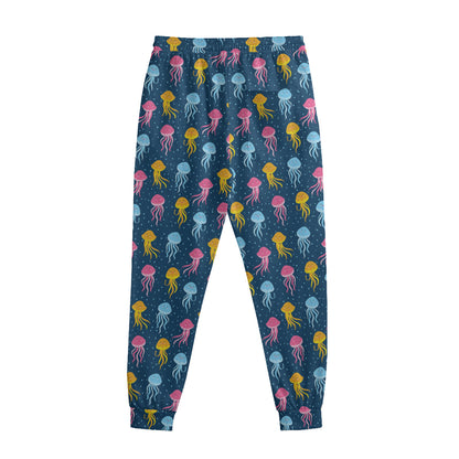 Cute Jellyfish Pattern Print Sweatpants